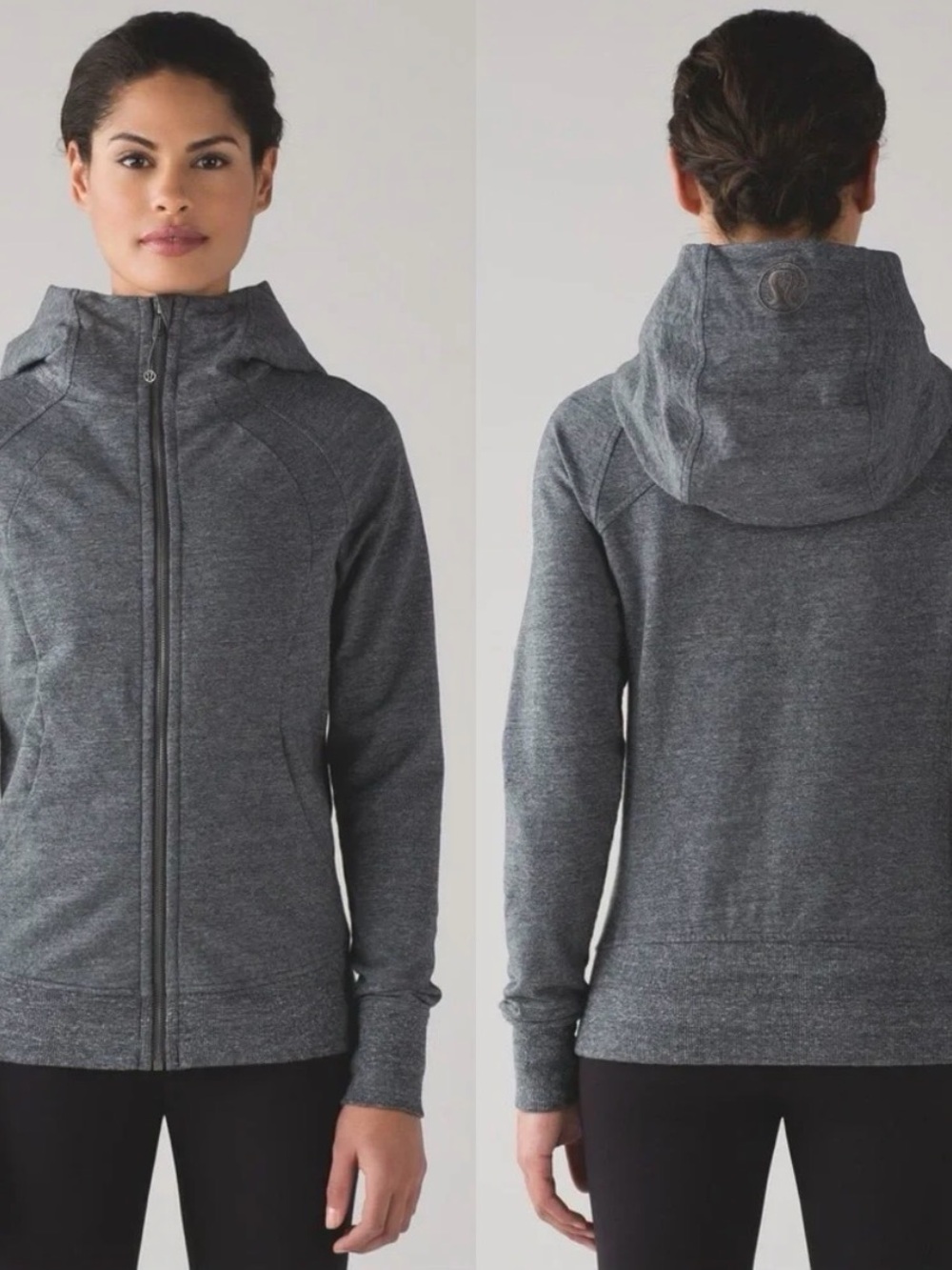 lululemon athletica Women’s Gray Full-Zip Scuba Hoodie Jacket